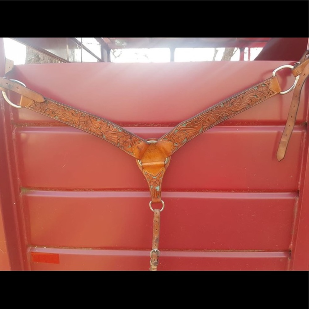 Silver royal breast collar